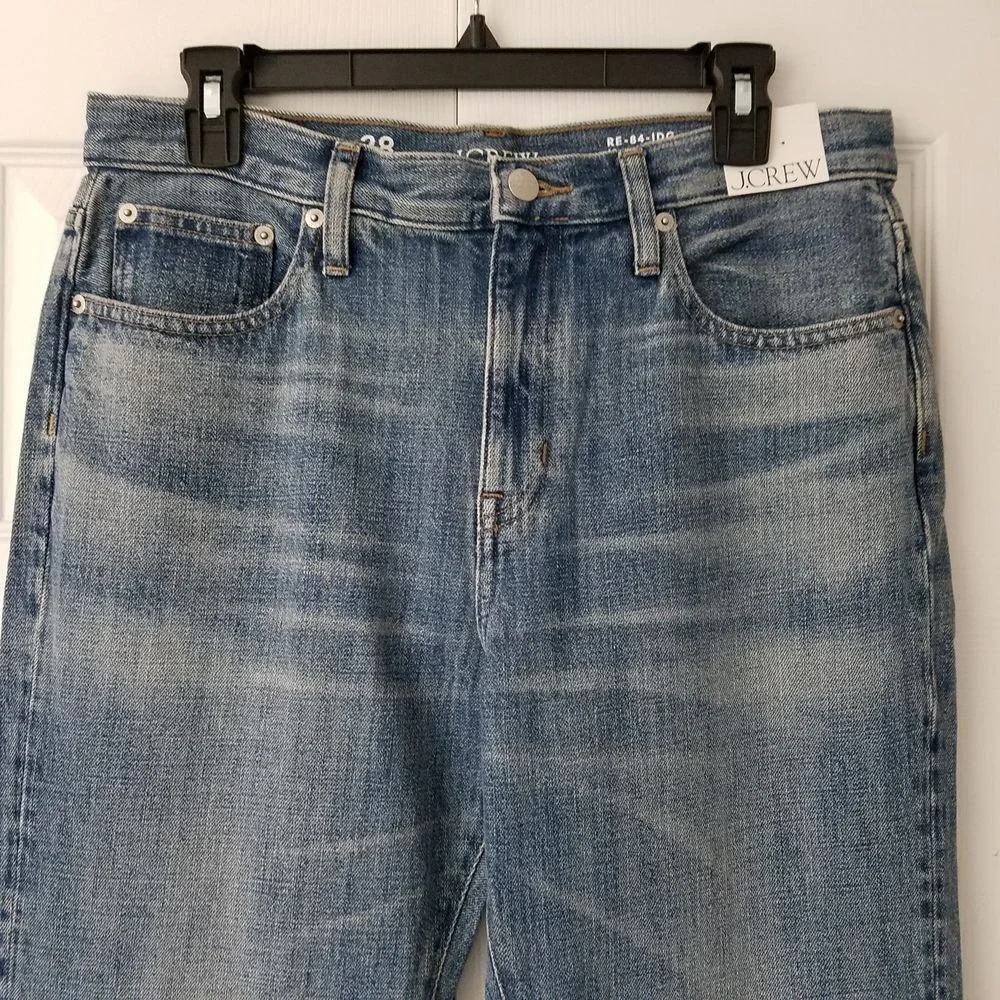 J. Crew Mid Rise Straight Jean in 1984 Rigid Size 28 NWT $148 CC632‎